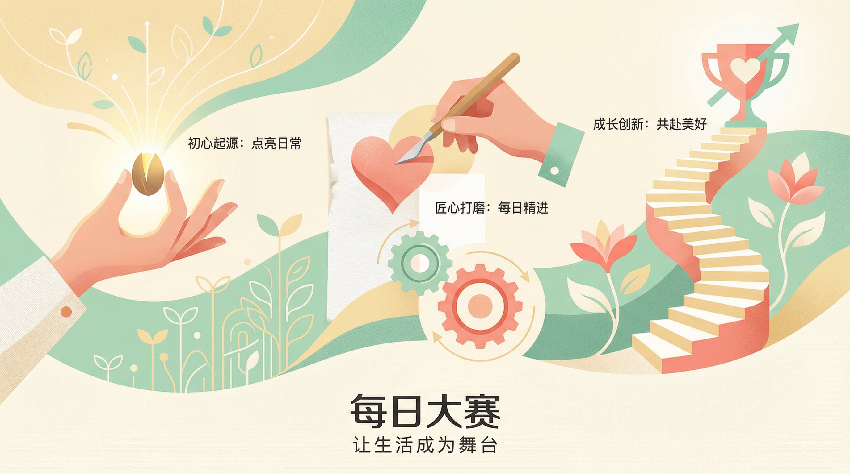 每日大赛品牌故事视觉图